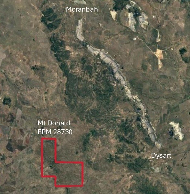 Mt Donald location map